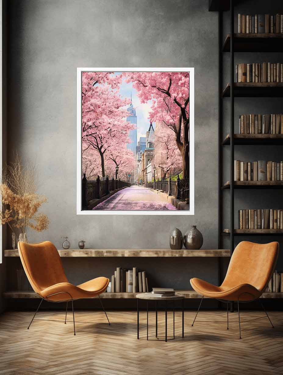 New York Spring Art Canvas Print