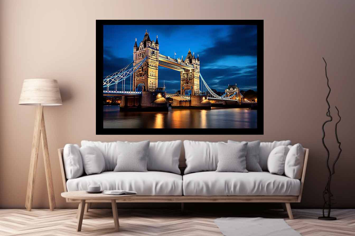 London Bridge Art Canvas Print Poster