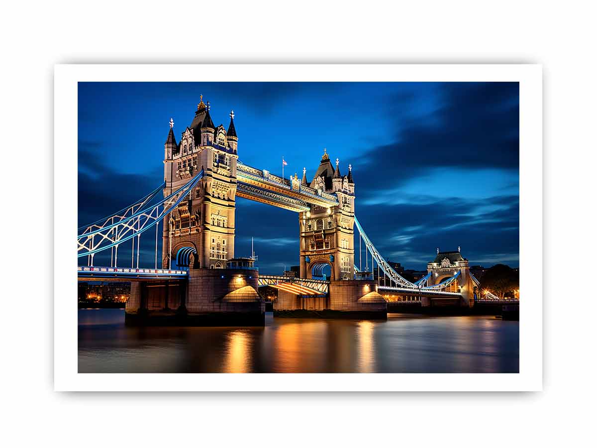 London Bridge Art Canvas Print Poster