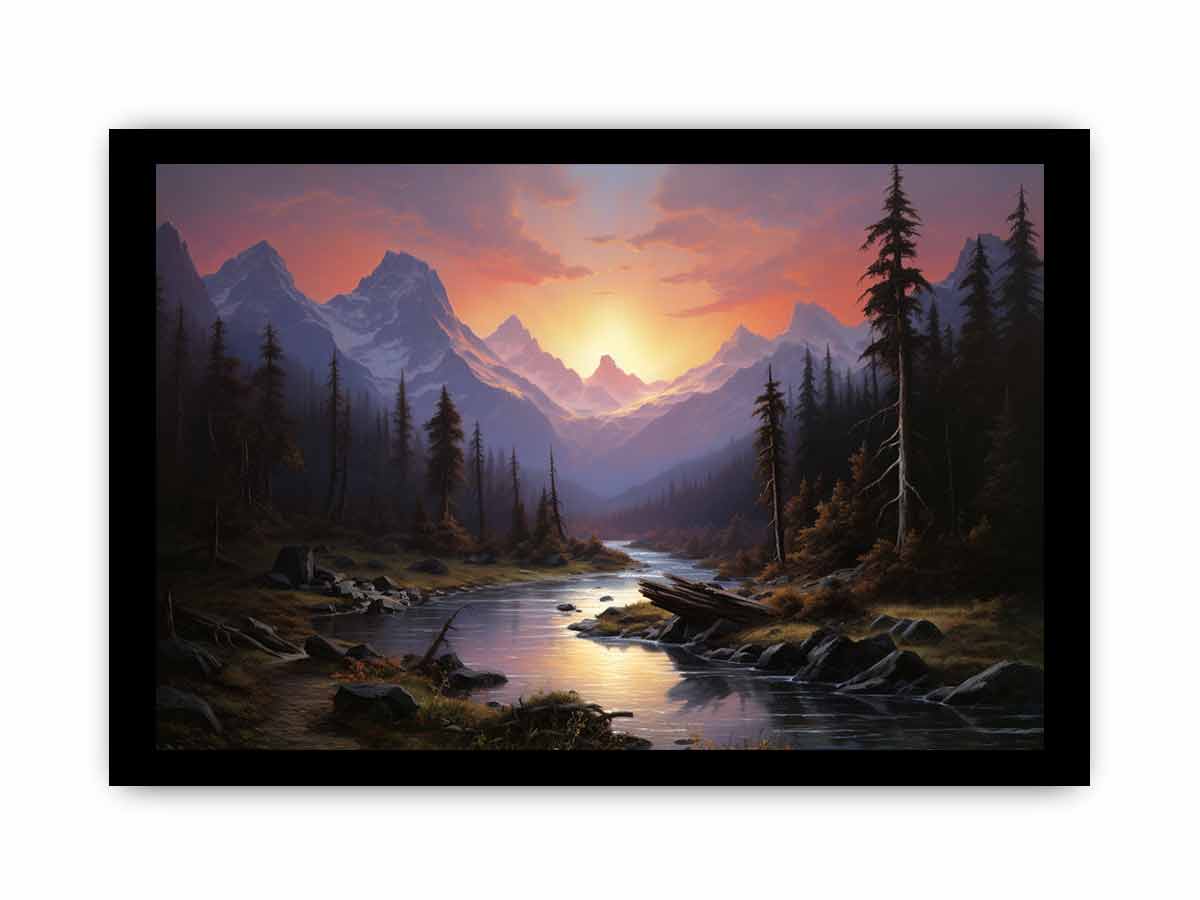 Sunrise Landscape  Canvas Print