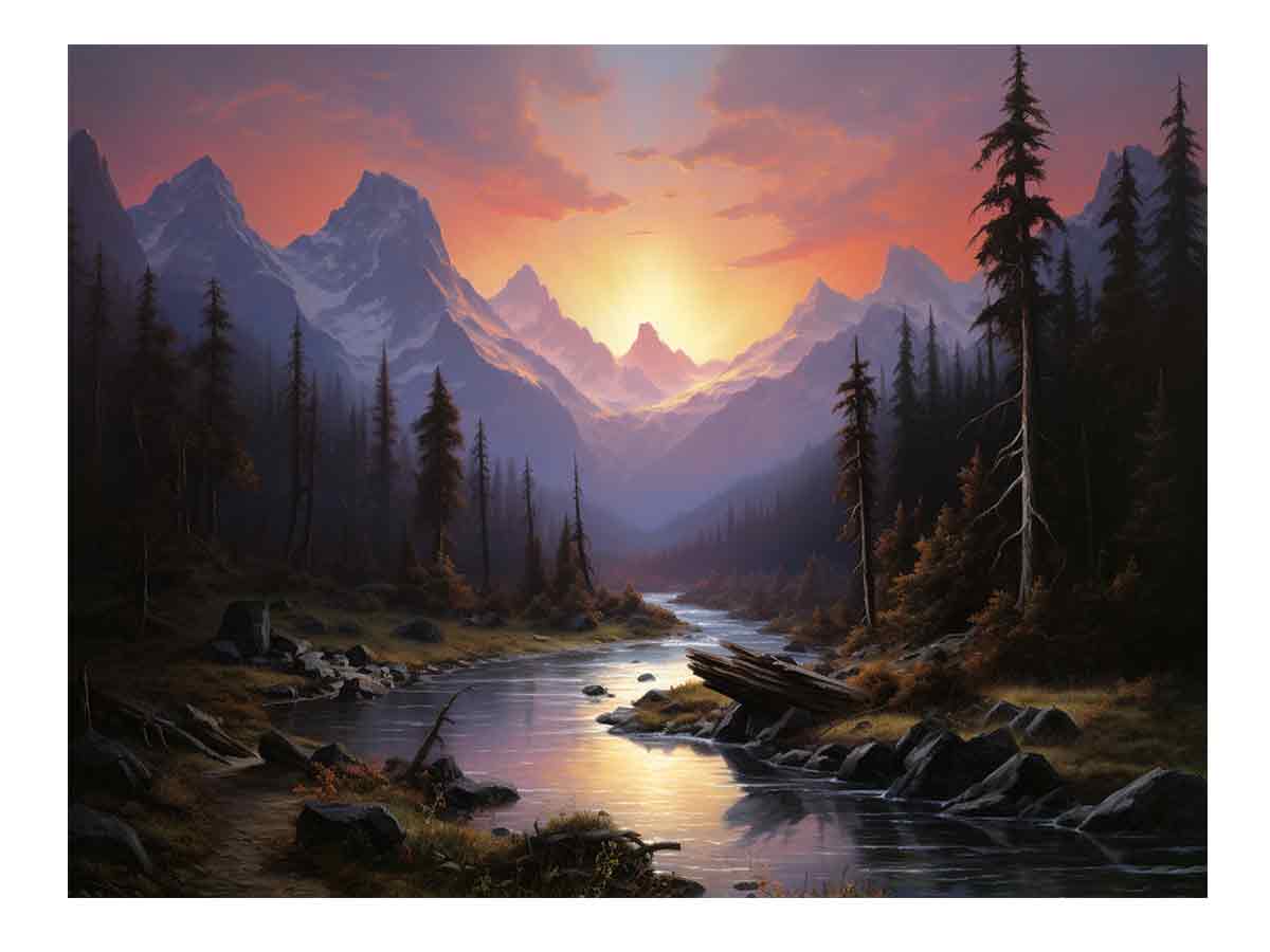 Sunrise Landscape  Canvas Print