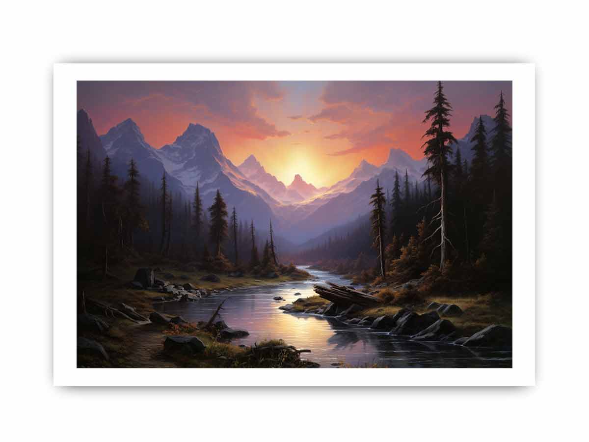 Sunrise Landscape  Canvas Print