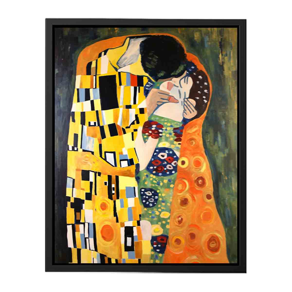 Modern The kiss Inspired Famous  Canvas Print