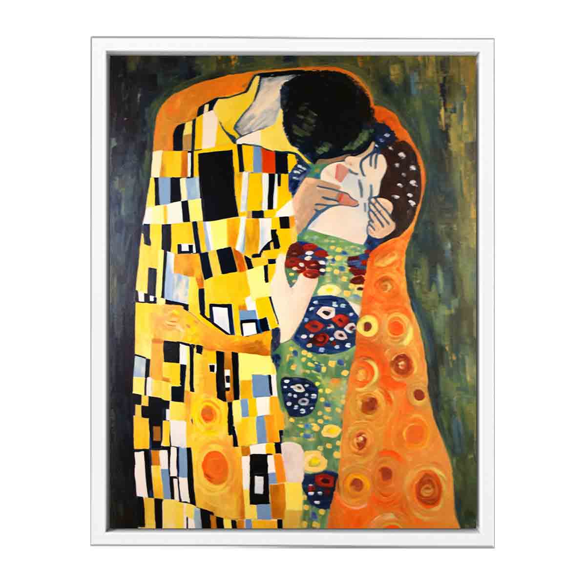 Modern The kiss Inspired Famous  Canvas Print