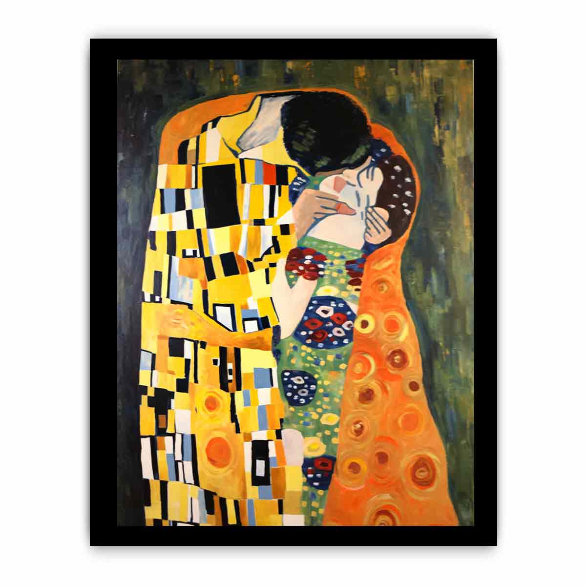 Modern The kiss Inspired Famous  Canvas Print