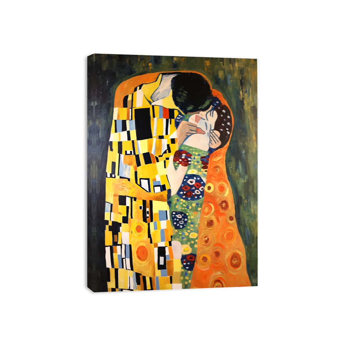 Modern The kiss Inspired Famous  Canvas Print