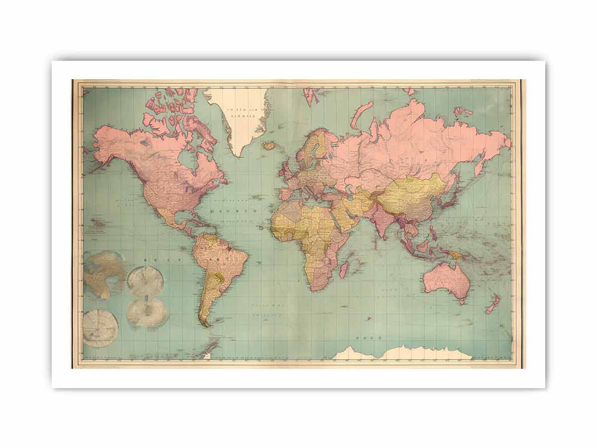 Vintage Map Canvas Print