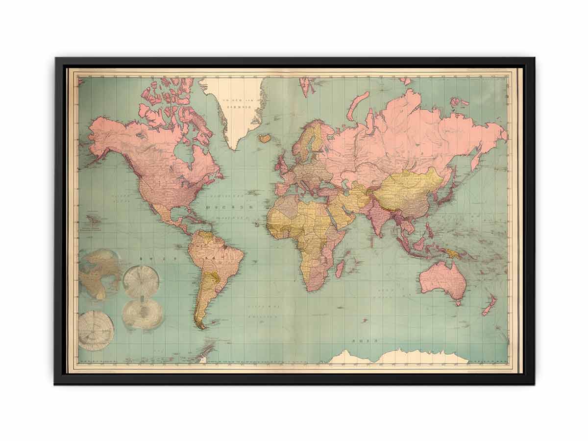 Vintage Map Canvas Print