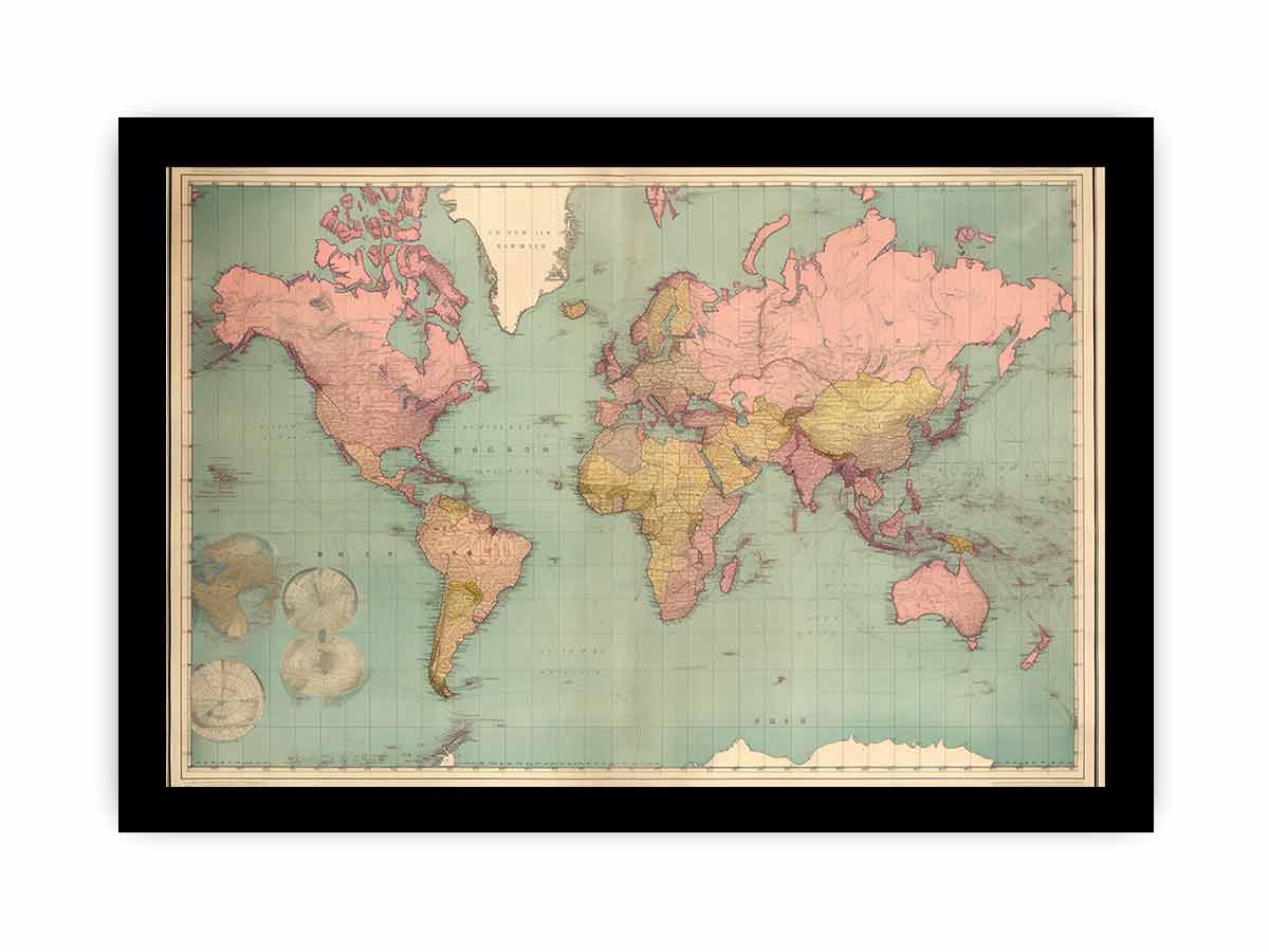 Vintage Map Canvas Print