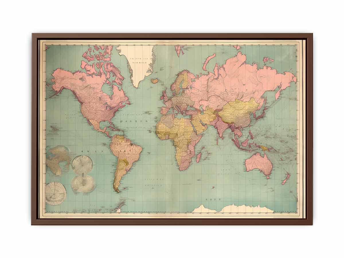 Vintage Map Canvas Print