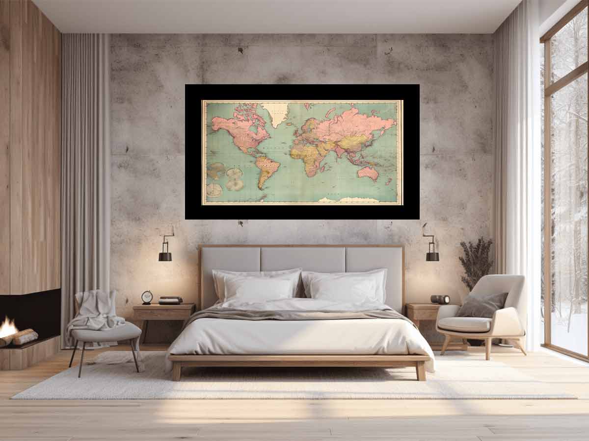 Vintage Map Canvas Print