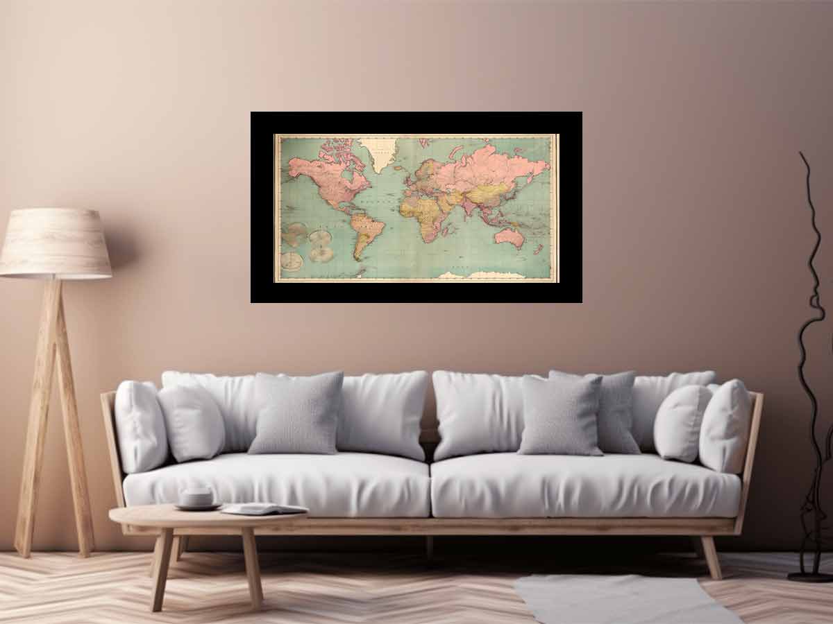 Vintage Map Canvas Print