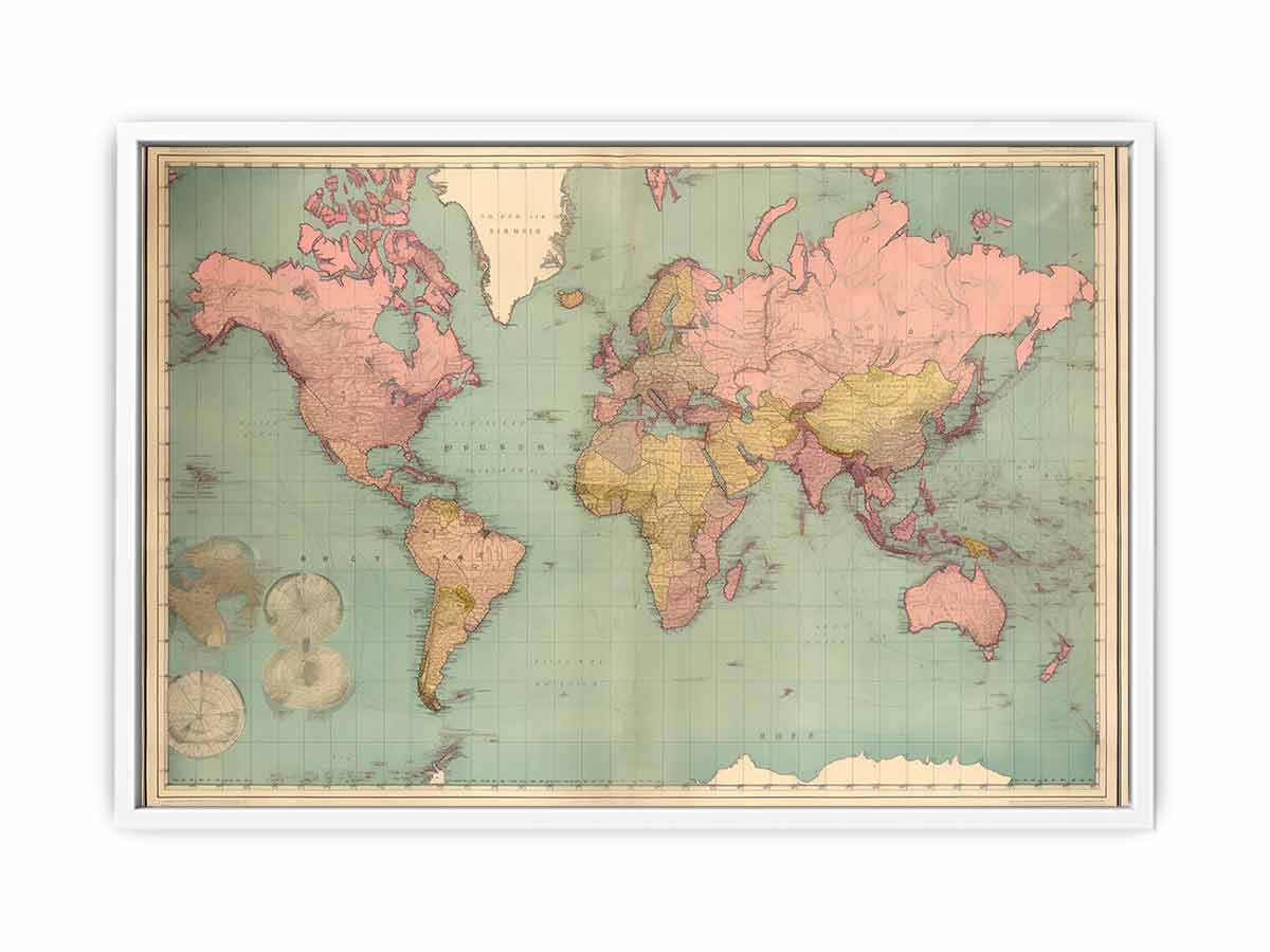Vintage Map Canvas Print