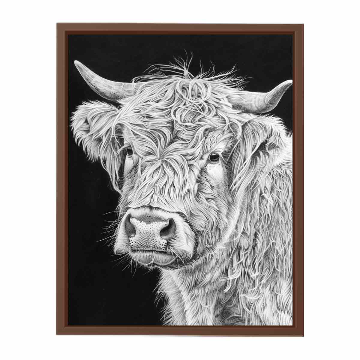 Henrietta The Highland Cow Canvas Print