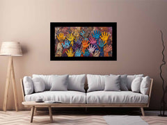 Aboriginal Hands Canvas Print