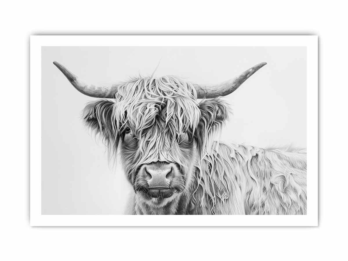Scotland Highland Cow Canvas Print