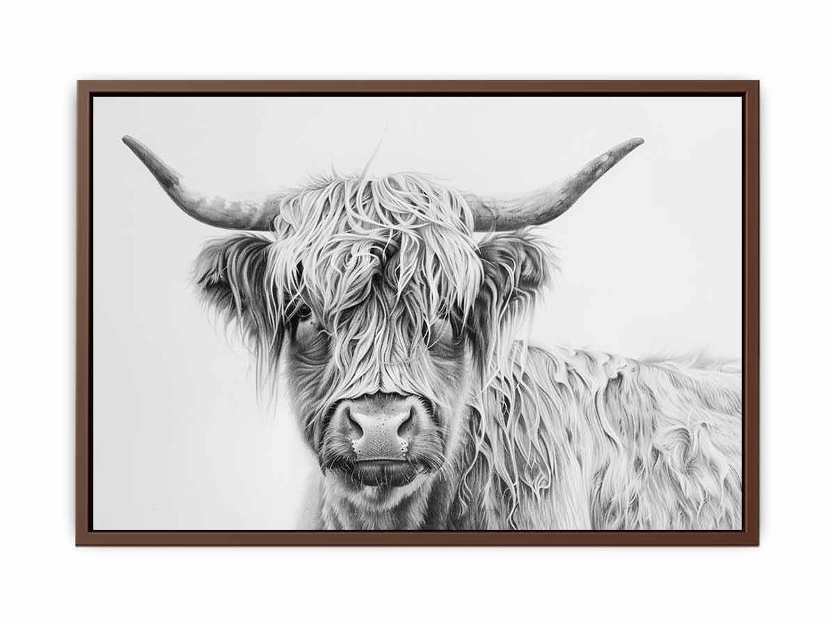 Scotland Highland Cow Canvas Print