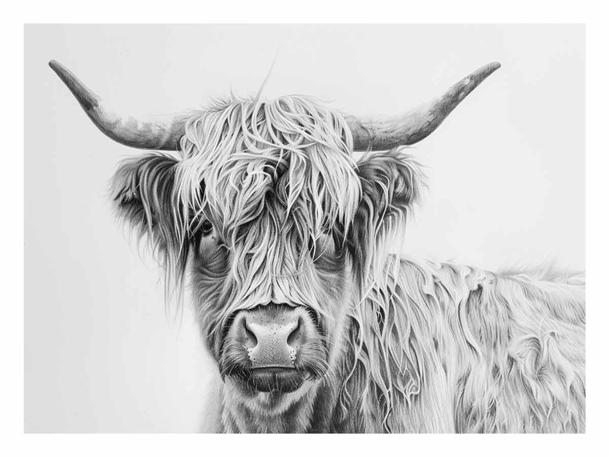 Scotland Highland Cow Canvas Print