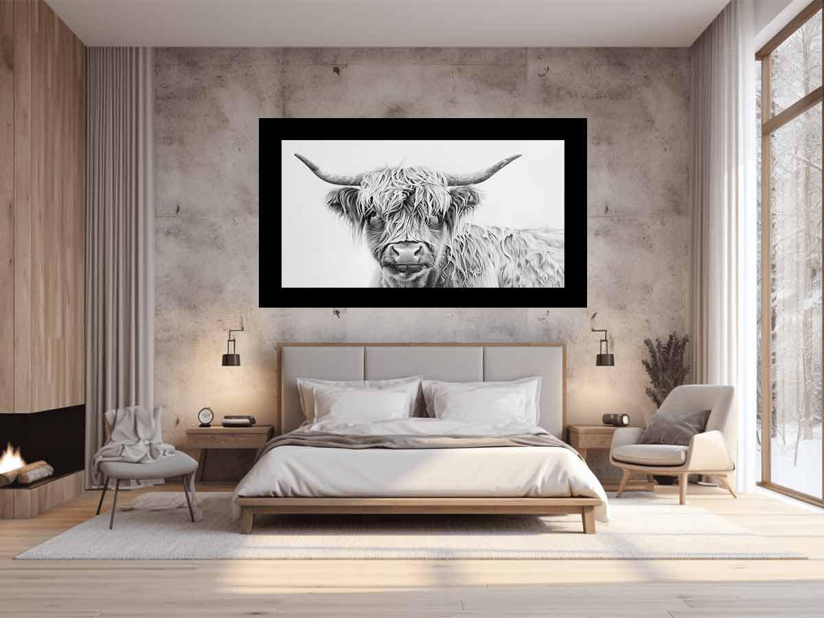 Scotland Highland Cow Canvas Print