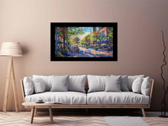 Street  Cafe Fine Art   Canvas Painting