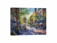 Street  Cafe Fine Art   Canvas Painting