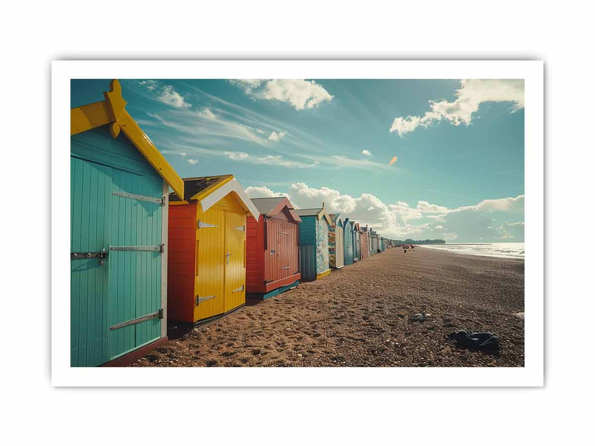 Brighton Beach Boxes Melbourne Canvas Print