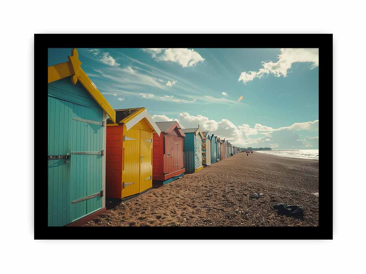 Brighton Beach Boxes Melbourne Canvas Print