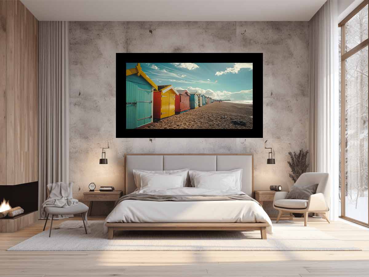 Brighton Beach Boxes Melbourne Canvas Print