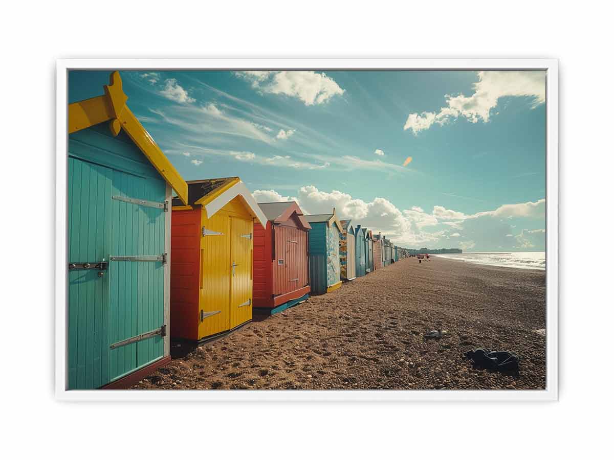 Brighton Beach Boxes Melbourne Canvas Print