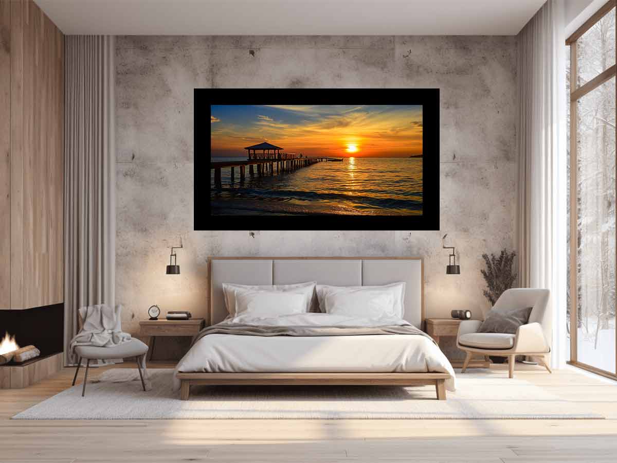Sunset Pier Canvas Print