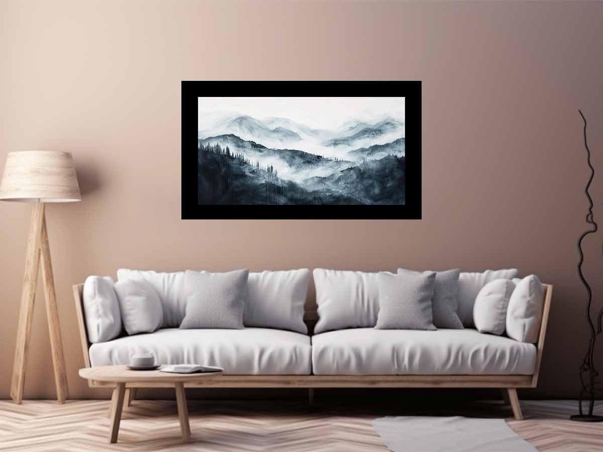 Mountain Canvas Painting Print