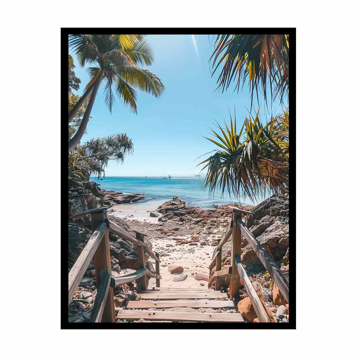 Beach Steps Canvas Print