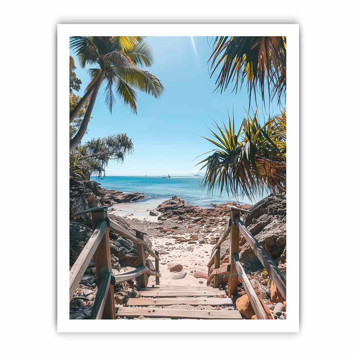 Beach Steps Canvas Print