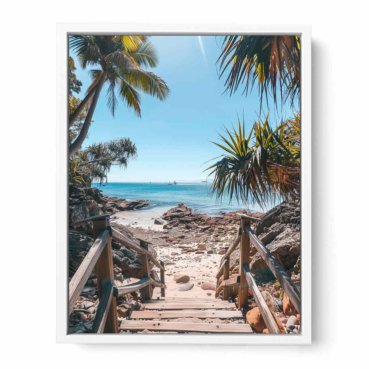 Beach Steps Canvas Print