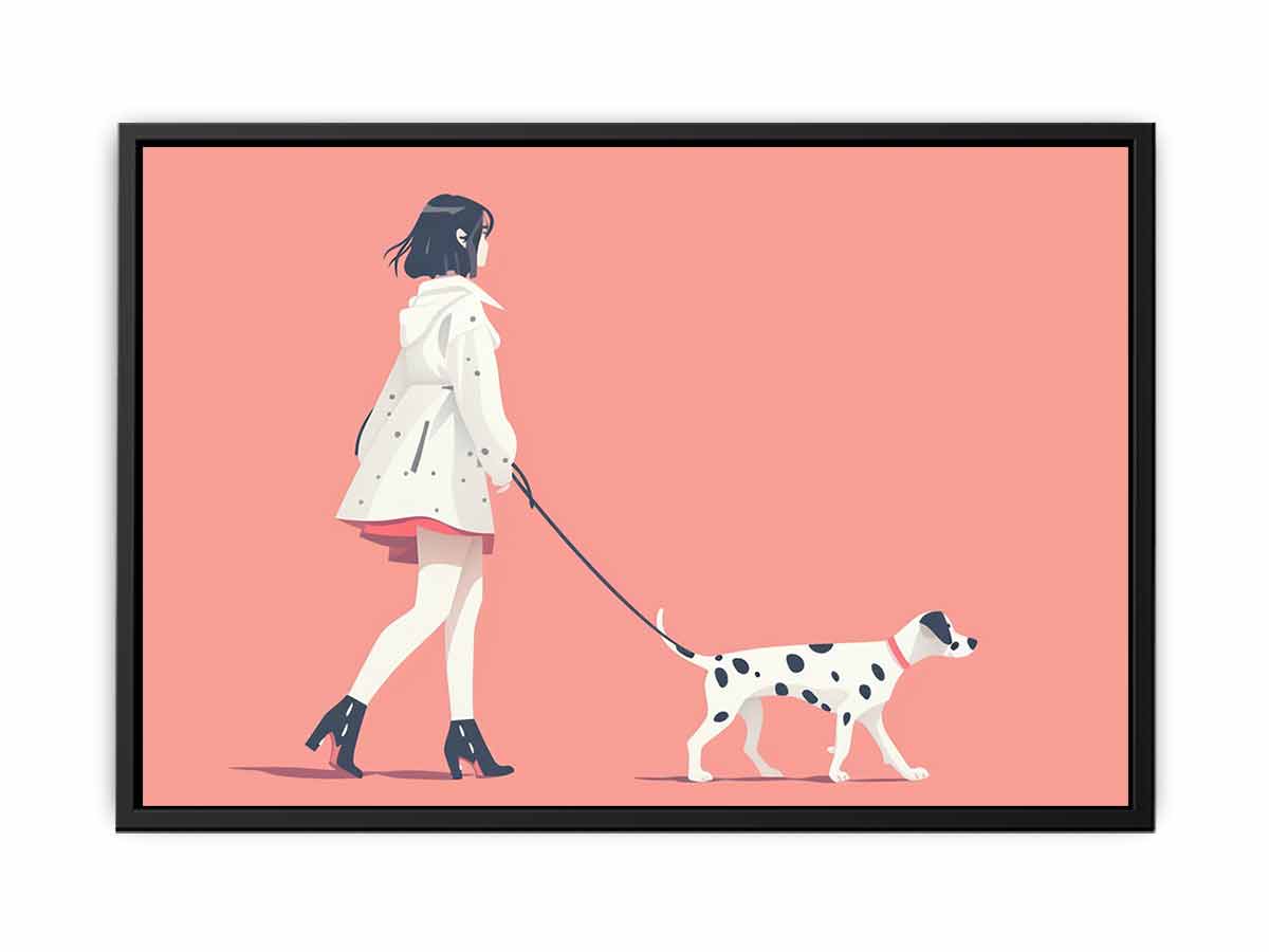 Morning walk Canvas Print