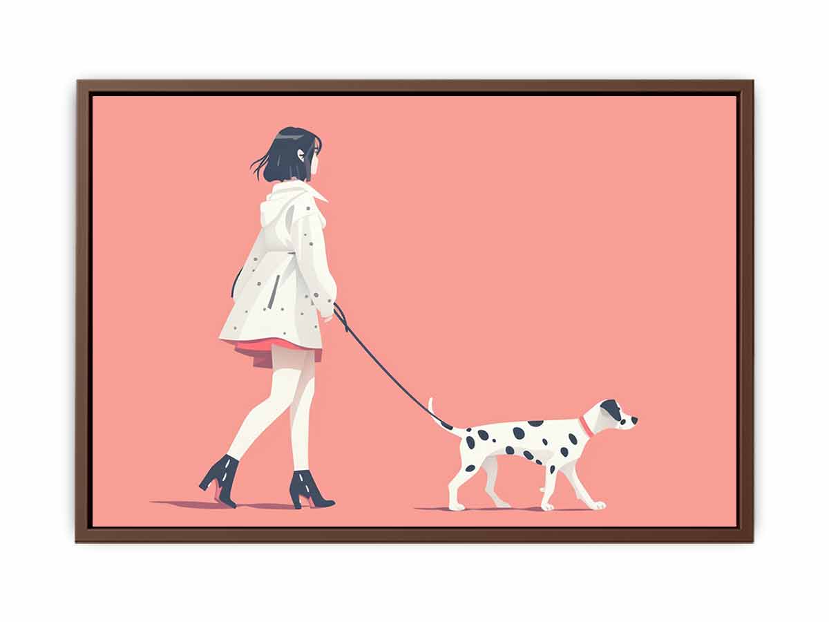 Morning walk Canvas Print