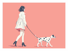 Morning walk Canvas Print