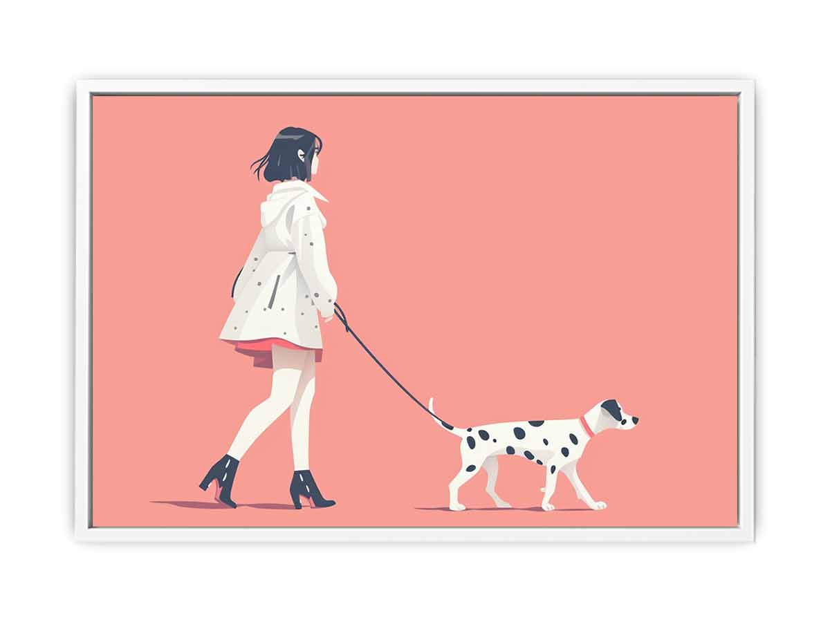 Morning walk Canvas Print