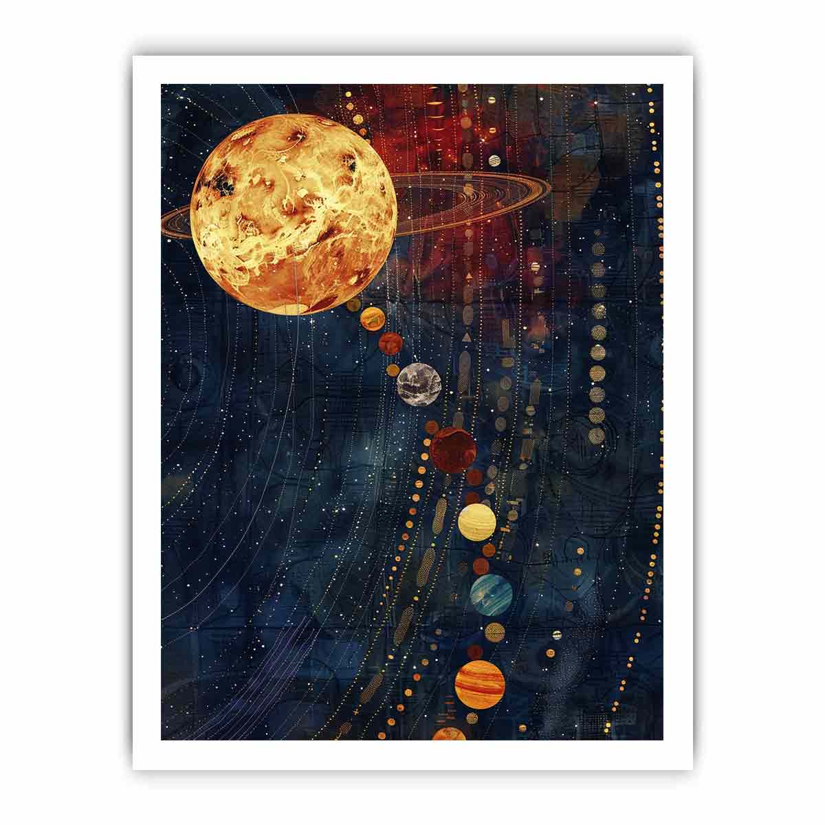Solar System Canvas Print