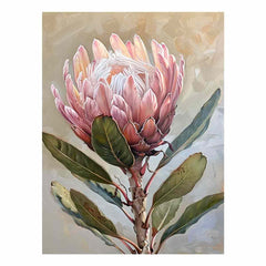 Protea Flowers painting Canvas Print
