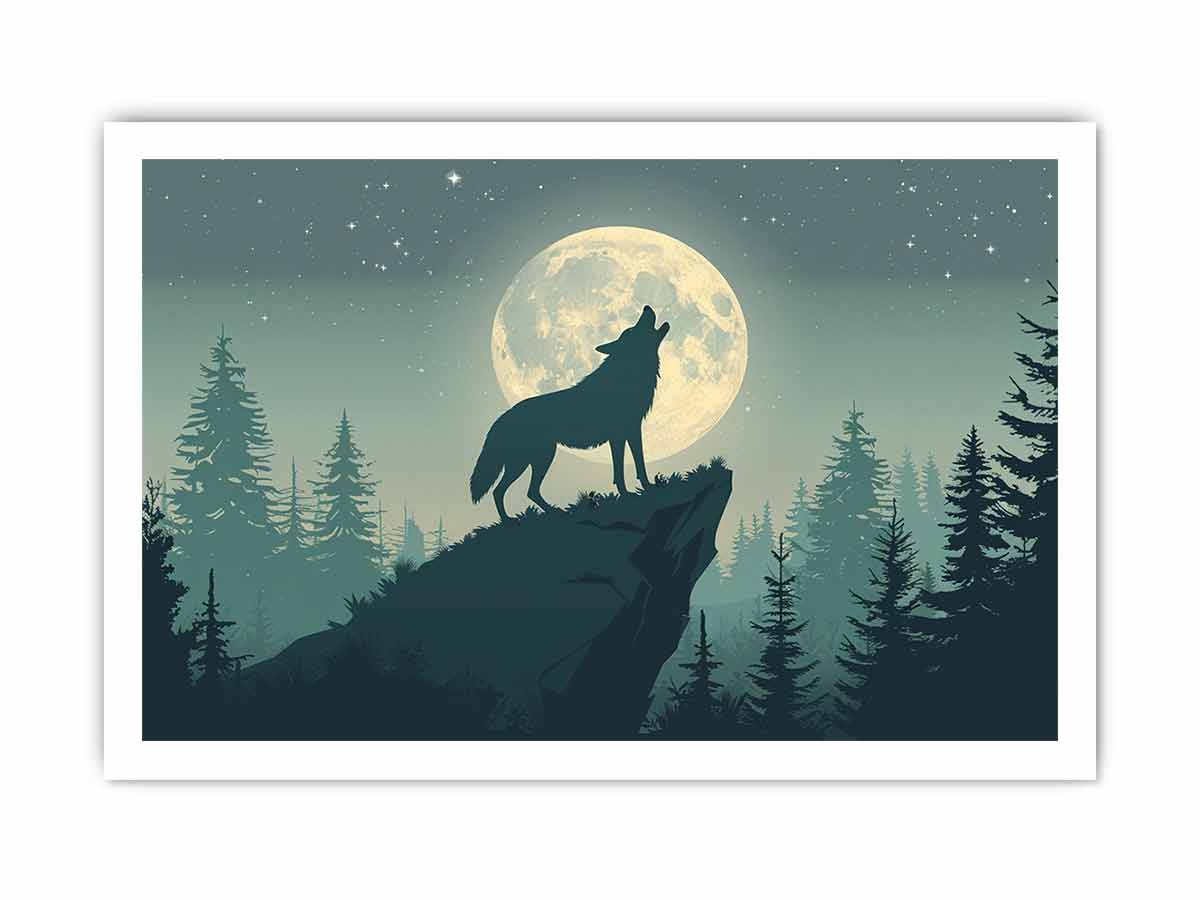 Wolf  Canvas Print Poster
