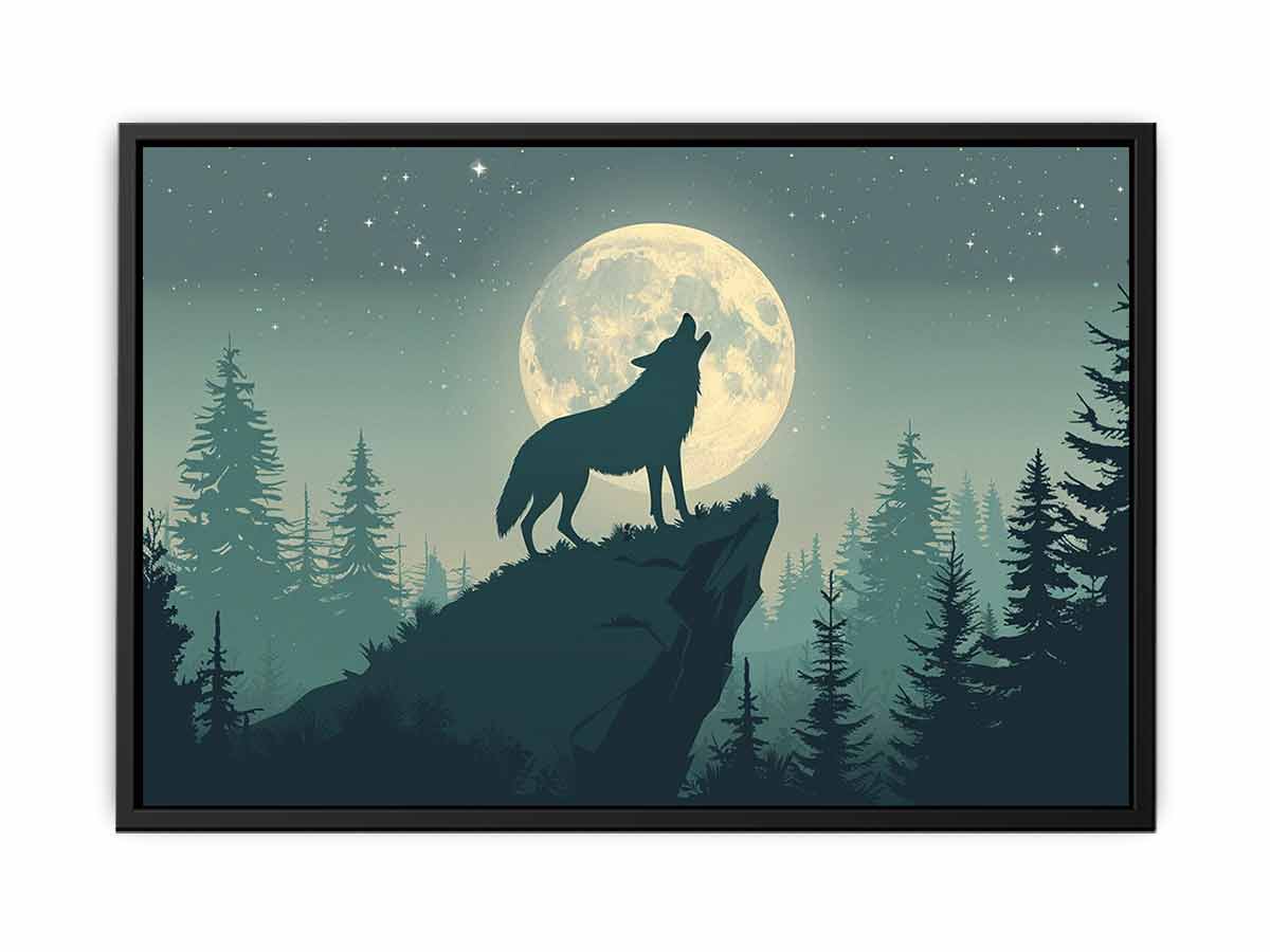Wolf  Canvas Print Poster