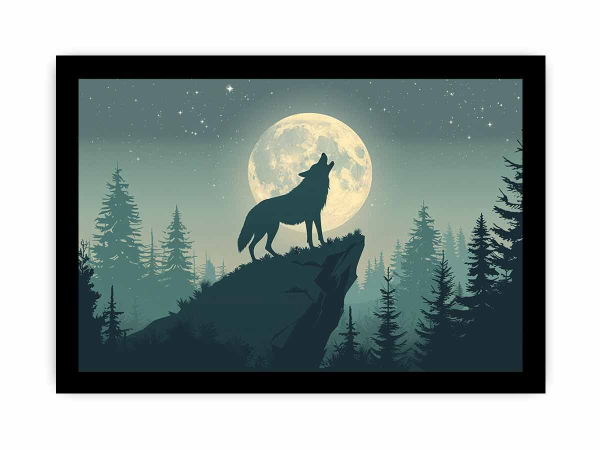 Wolf  Canvas Print Poster