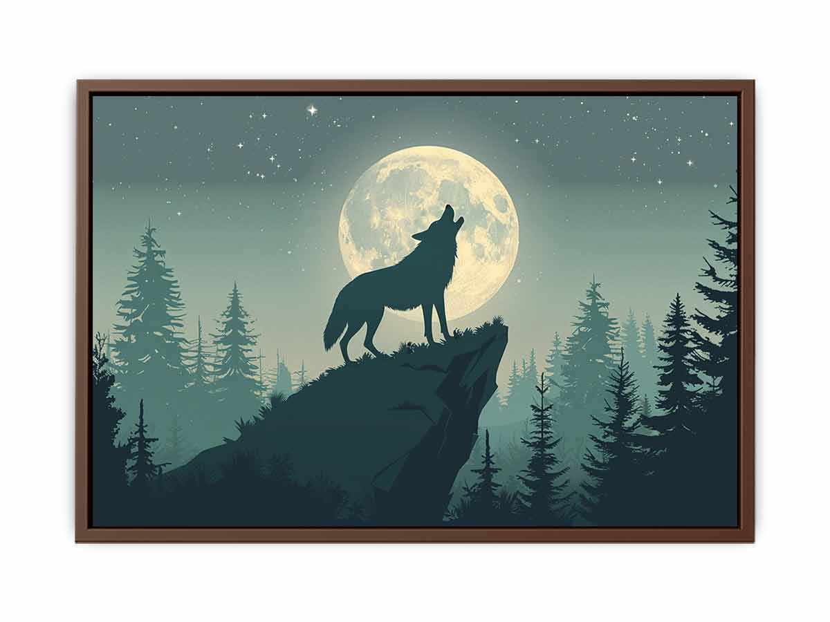 Wolf  Canvas Print Poster