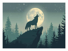 Wolf  Canvas Print Poster