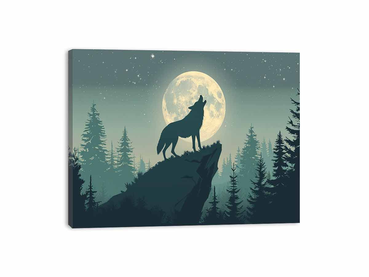 Wolf  Canvas Print Poster