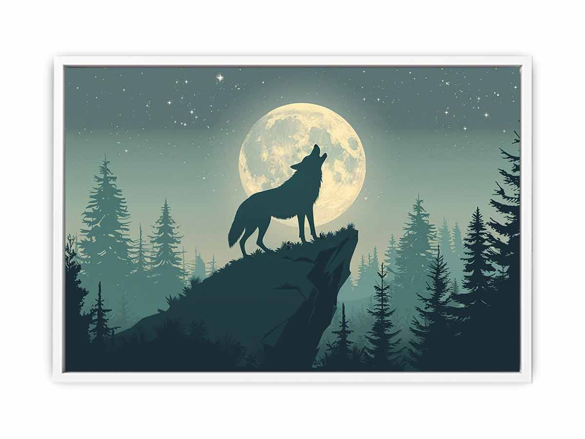 Wolf  Canvas Print Poster