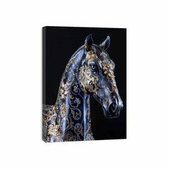Blue Horse Canvas Painting  Print