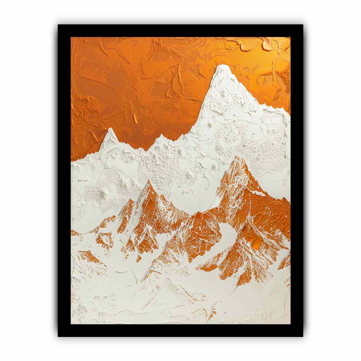Textured Mountian  Canvas painting