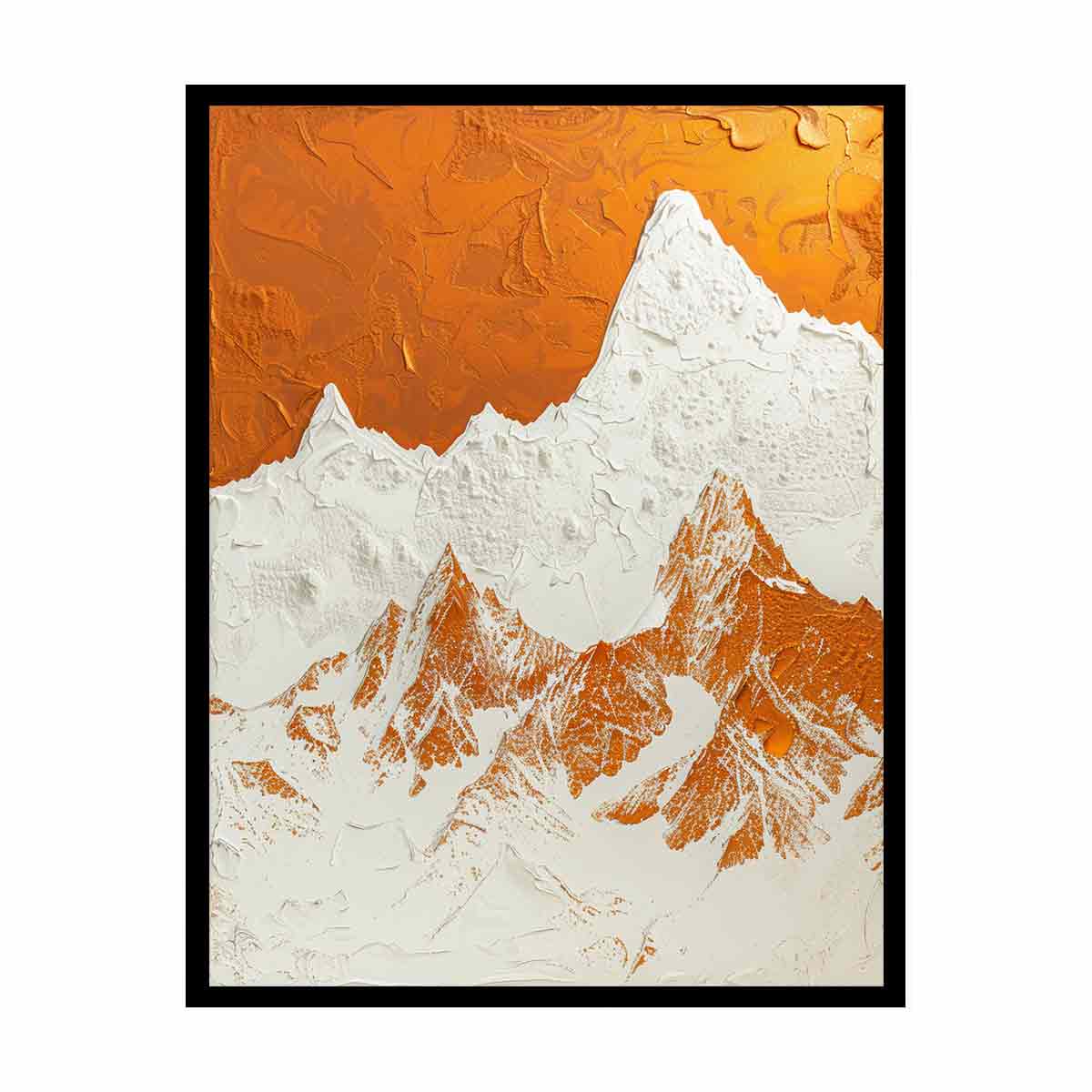 Textured Mountian  Canvas painting